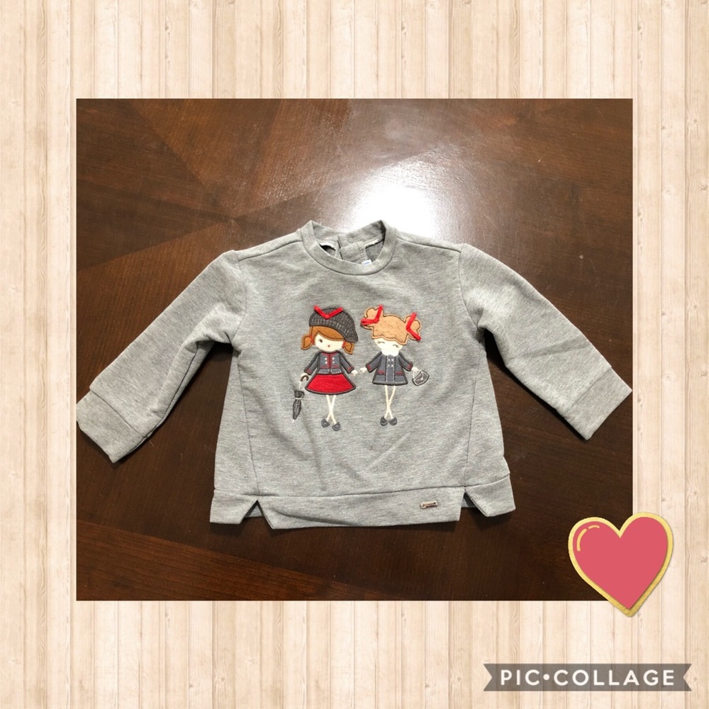 Host Pick!! Mayoral Girls Gray Fashion Top 6 Month